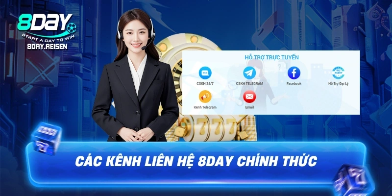 Liên Hệ 8Day 2 Các kênh liên hệ 8Day chính thức